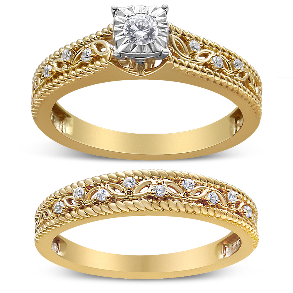 14K Yellow Gold Plated .925 Sterling Silver